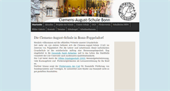 Desktop Screenshot of clemens-august-schule-bonn.de