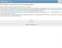 Tablet Screenshot of clemens-august-schule-bonn.de